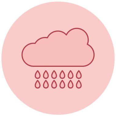 Yağmur. Web simgesi basit tasarım