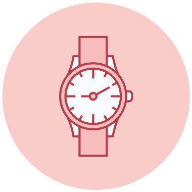 Saat. Web simgesi basit tasarım