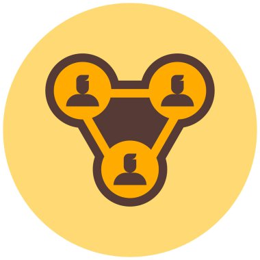 hiyerarşi. Web simgesi basit illüstrasyon