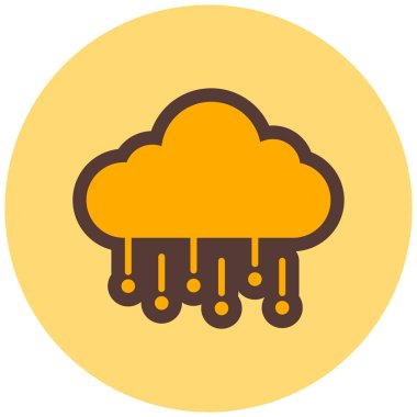 Bulut. Web simgesi basit tasarım