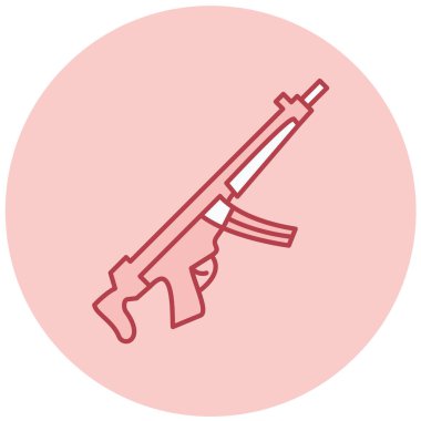 Silah. Web simgesi basit illüstrasyon