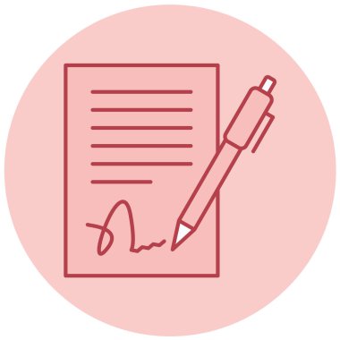 Belge. Web simgesi basit illüstrasyon