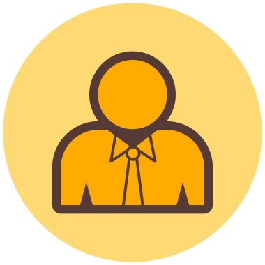 avatar. Web simgesi basit illüstrasyon