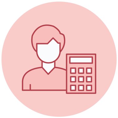 kullanıcı. Web simgesi basit illüstrasyon