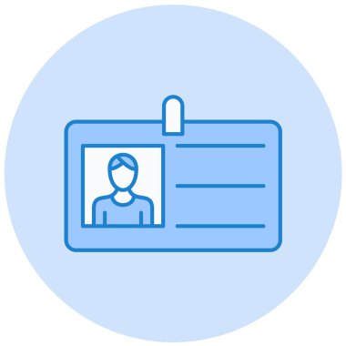 Kimlik kartı. Basit resimleme