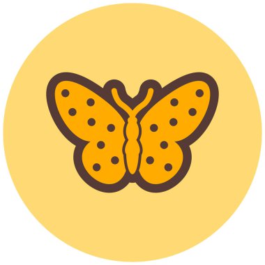 Kelebek. Web simgesi basit illüstrasyon