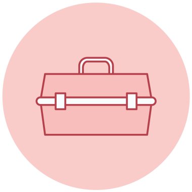 Çanta. Web simgesi basit illüstrasyon