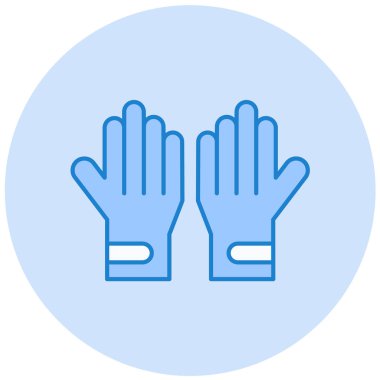 Eldiven. Web simgesi basit illüstrasyon