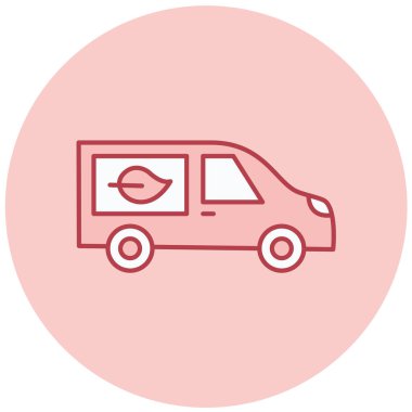 - Araba. Web simgesi basit illüstrasyon