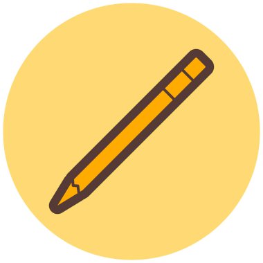 Kalem. Web simgesi basit illüstrasyon