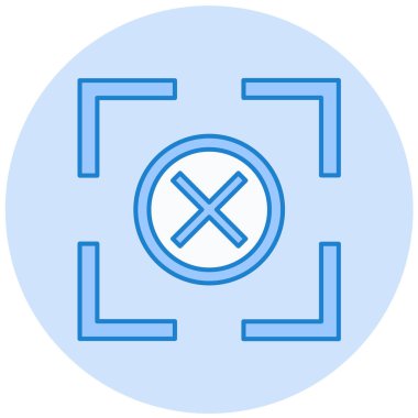 Dairesel bir simgenin vektör illüstrasyonu