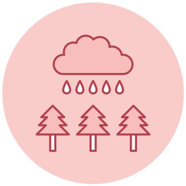 Hava durumu. Web simgesi basit illüstrasyon