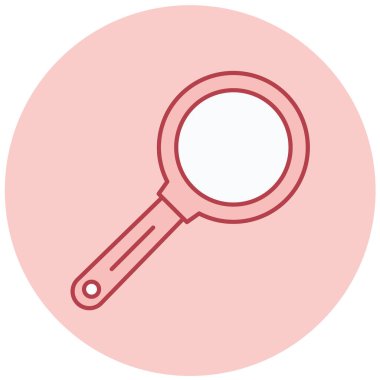 Büyütme cam vektör simgesi modern basit illüstrasyon