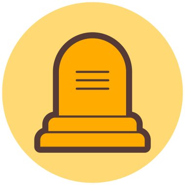 mezar. Web simgesi basit tasarım