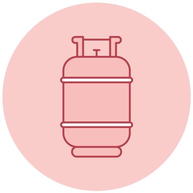 Bir gaz tankı simgesinin vektör çizimi