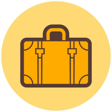 Çanta. Web simgesi basit illüstrasyon