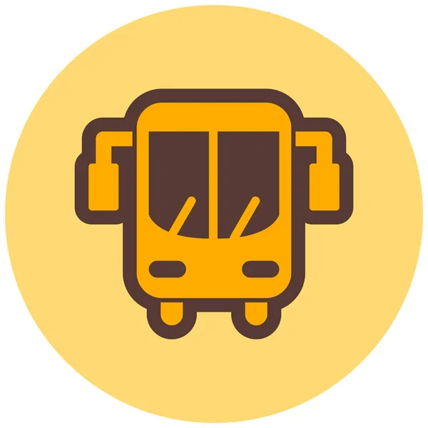 Bus Web Symbol Einfache Illustration — Stockvektor