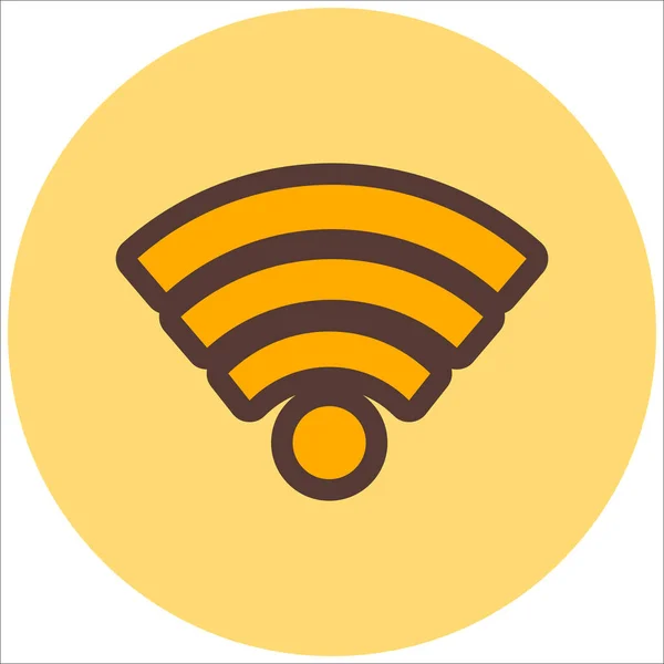 Wifi Web Symbol Einfache Illustration — Stockvektor