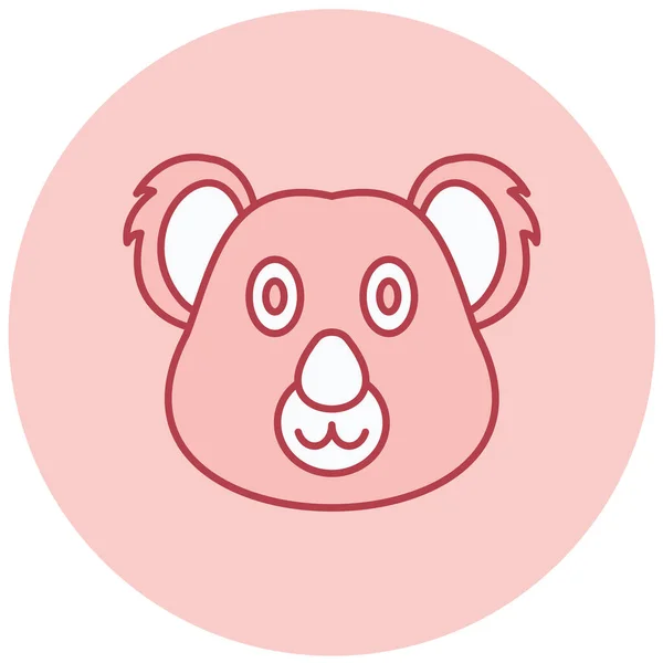 Ilustração Vetor Ícone Koala —  Vetores de Stock
