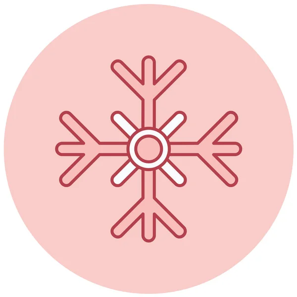 Νιφάδες Χιονιού Web Εικονίδιο Απλή Απεικόνιση — Διανυσματικό Αρχείο