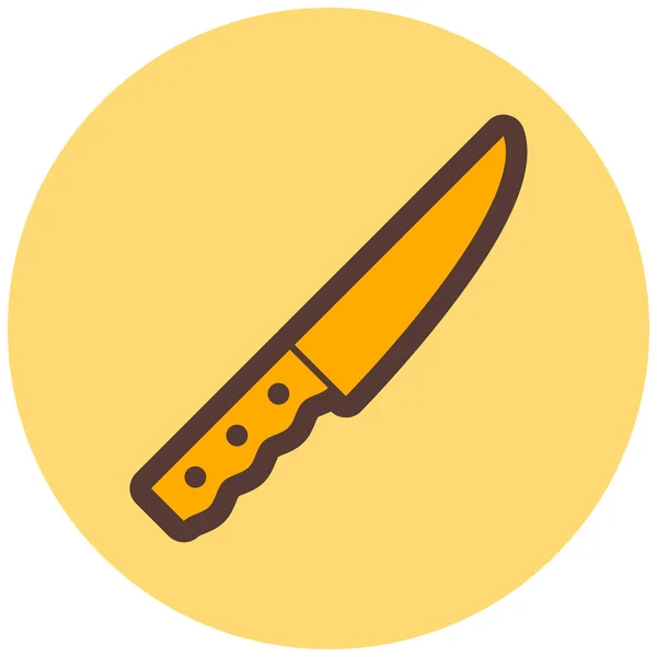 Messer Ikone Trendigen Stil — Stockvektor