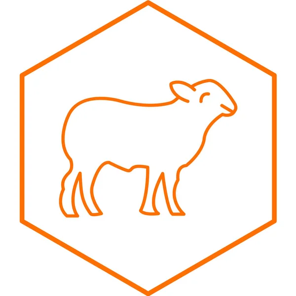 Vector Illustration Sheep Icon — Image vectorielle