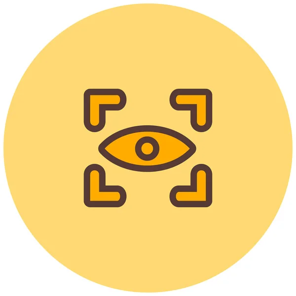 Auge Auge Web Symbol Einfache Illustration — Stockvektor