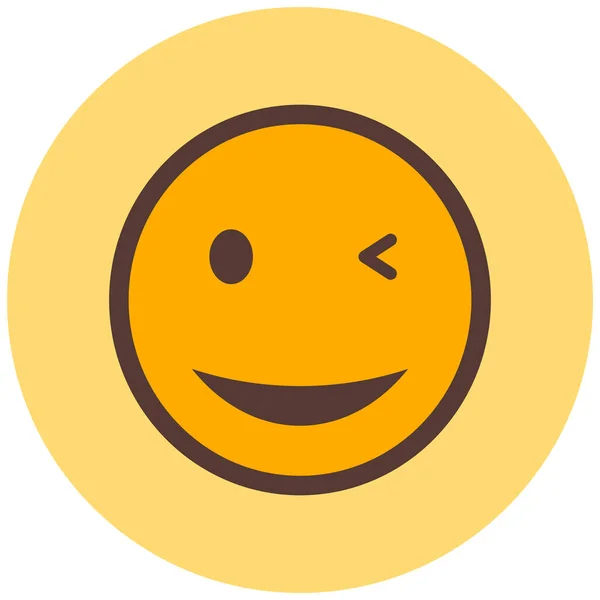Smiley Rosto Emoticon Vetor Ilustração —  Vetores de Stock