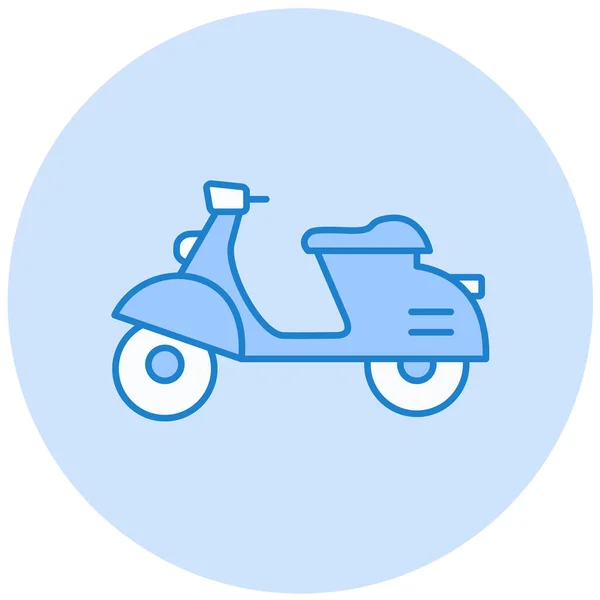 Scooter Icono Web Ilustración Simple — Archivo Imágenes Vectoriales