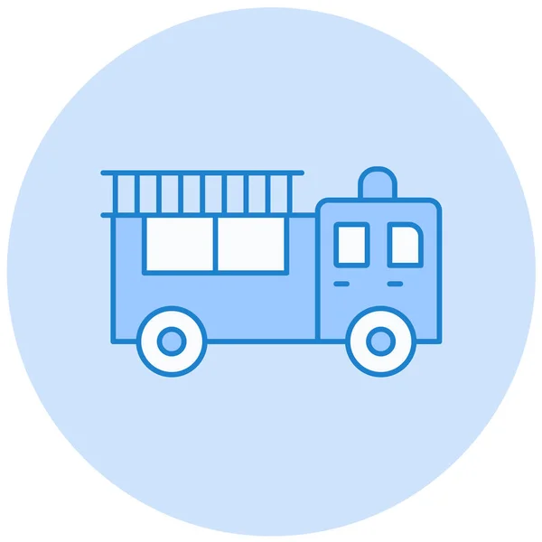 Autobús Icono Web Diseño Simple — Vector de stock