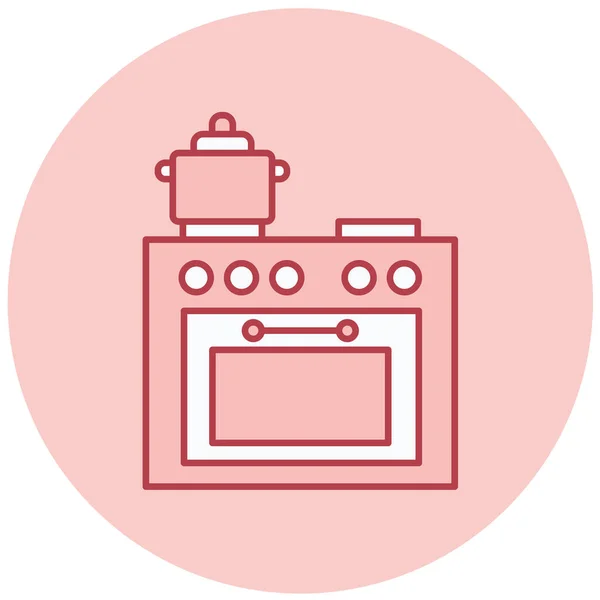 Φούρνος Web Εικονίδιο Απλό Σχεδιασμό — Διανυσματικό Αρχείο