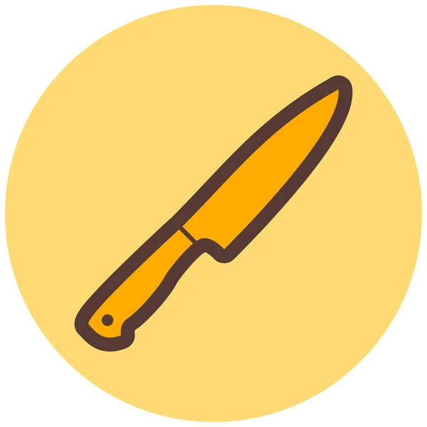 Значок Ножа Векторная Иллюстрация — стоковый вектор