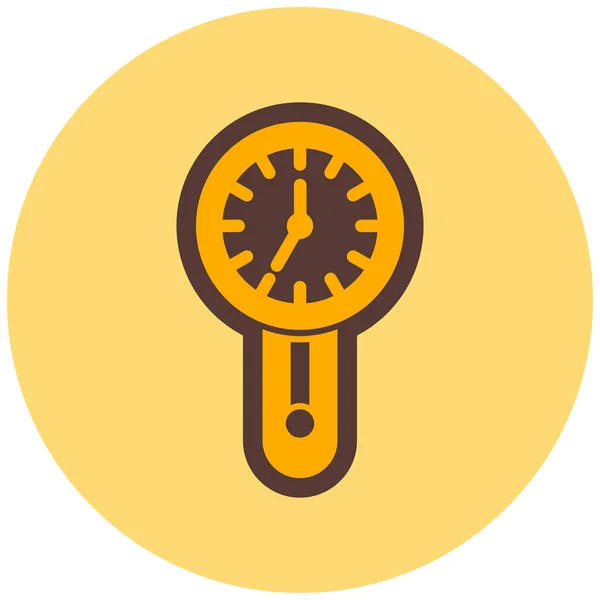 Icône Horloge Illustration Vectorielle Design Simple — Image vectorielle