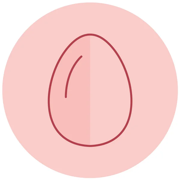 Яйце Веб Іконка Проста Ілюстрація — стоковий вектор