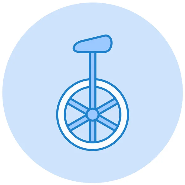 Bicicleta Icono Web Ilustración Simple — Vector de stock