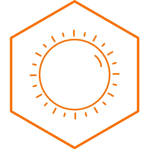 Sun Icon Simple Illustration Vector Icons Web — Stock Vector