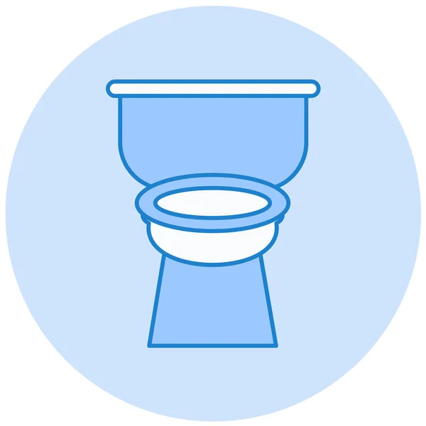 Toaleta Ikona Web Prosta Konstrukcja — Wektor stockowy