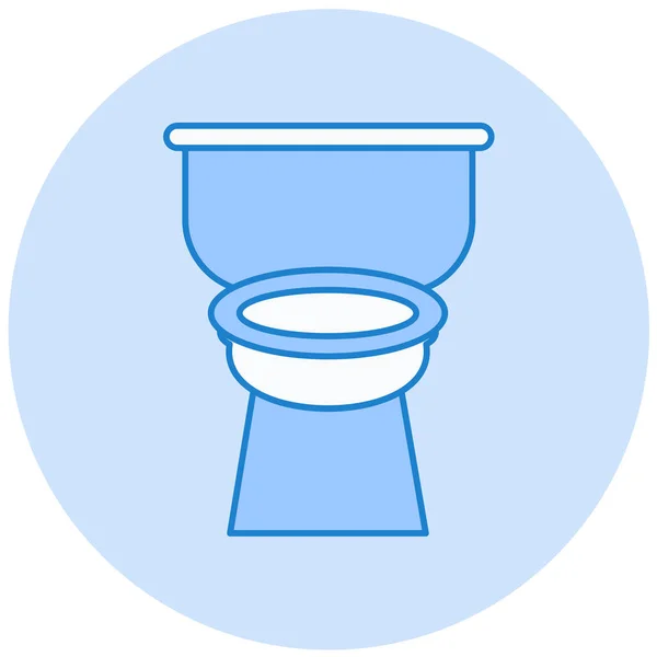 Toilet Web Icoon Eenvoudig Ontwerp — Stockvector