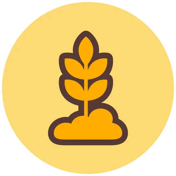 Pflanze Web Symbol Einfache Illustration — Stockvektor