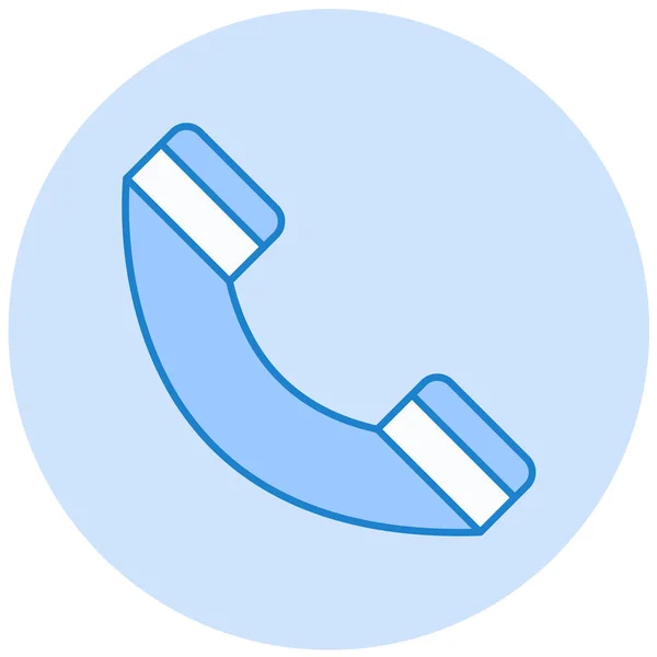 Teléfono Icono Web Ilustración Simple — Vector de stock