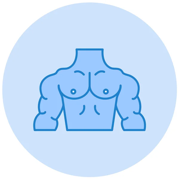 Icono Del Cuerpo Vector Ilustración — Archivo Imágenes Vectoriales