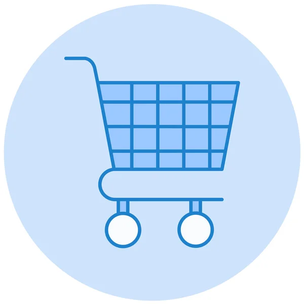 Shopping Cart Vector Icon Modern Illustration — Stock Vector