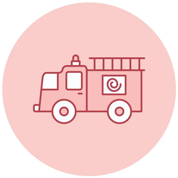 Feuerwehr Vektor Symbol Moderne Einfache Illustration — Stockvektor