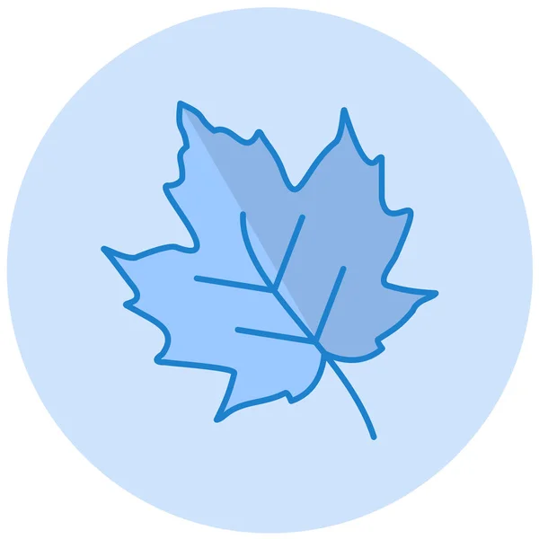 Maple Leaf Ikon Vektoros Illusztráció — Stock Vector