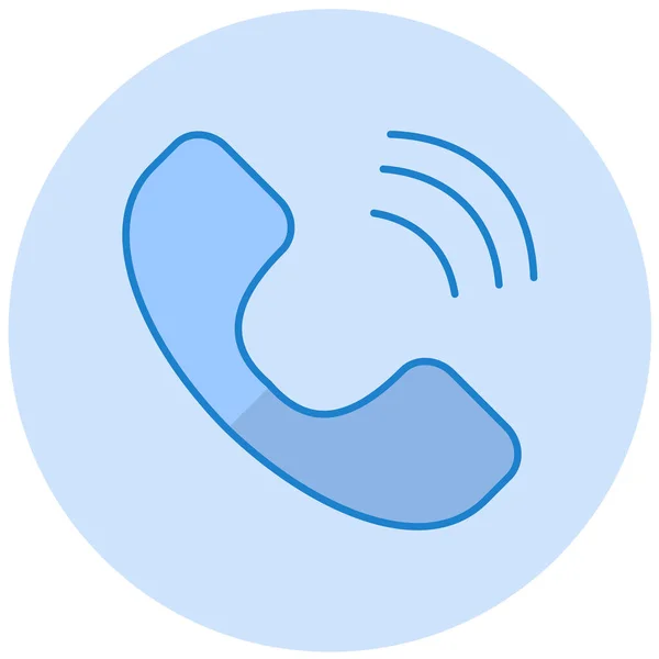 Telefoon Web Icoon Eenvoudige Illustratie — Stockvector