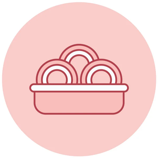 食べ物だ Webアイコンシンプルなイラスト — ストックベクタ
