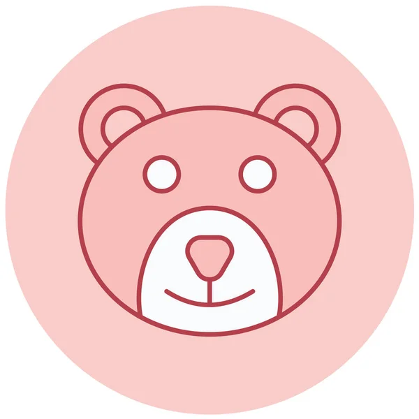 Ведмідь Веб Іконка Проста Ілюстрація — стоковий вектор