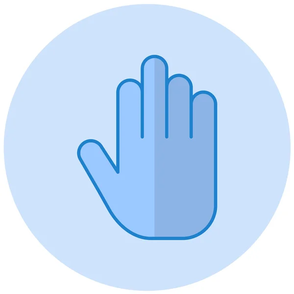 Hand Modern Icon Vector Illustration — Stok Vektör