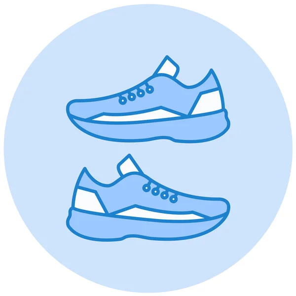 运动鞋 Web图标简单说明 — 图库矢量图片
