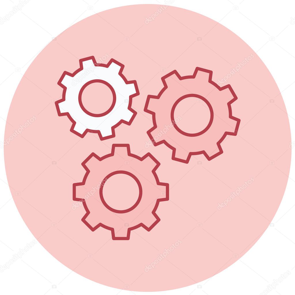 gears. web icon simple illustration